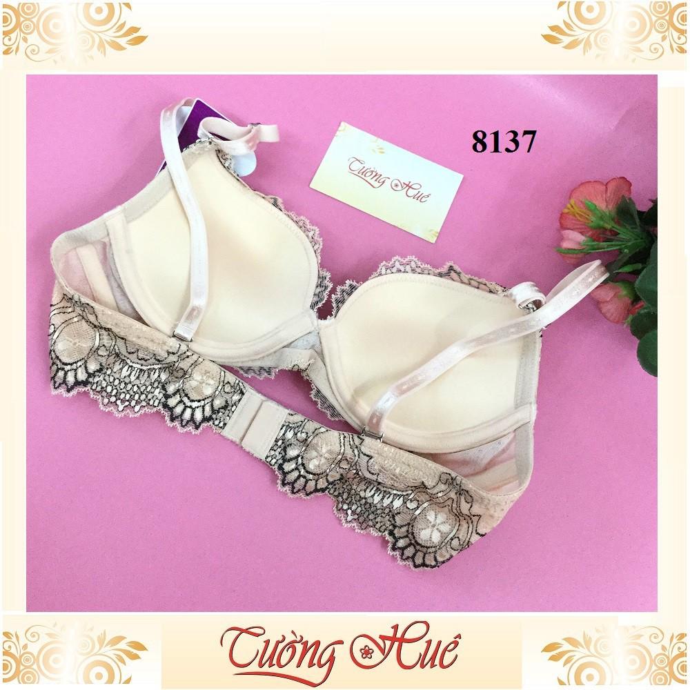 Áo lót nữ annie Bra 8137 áo ngực ren nâng vừa.
