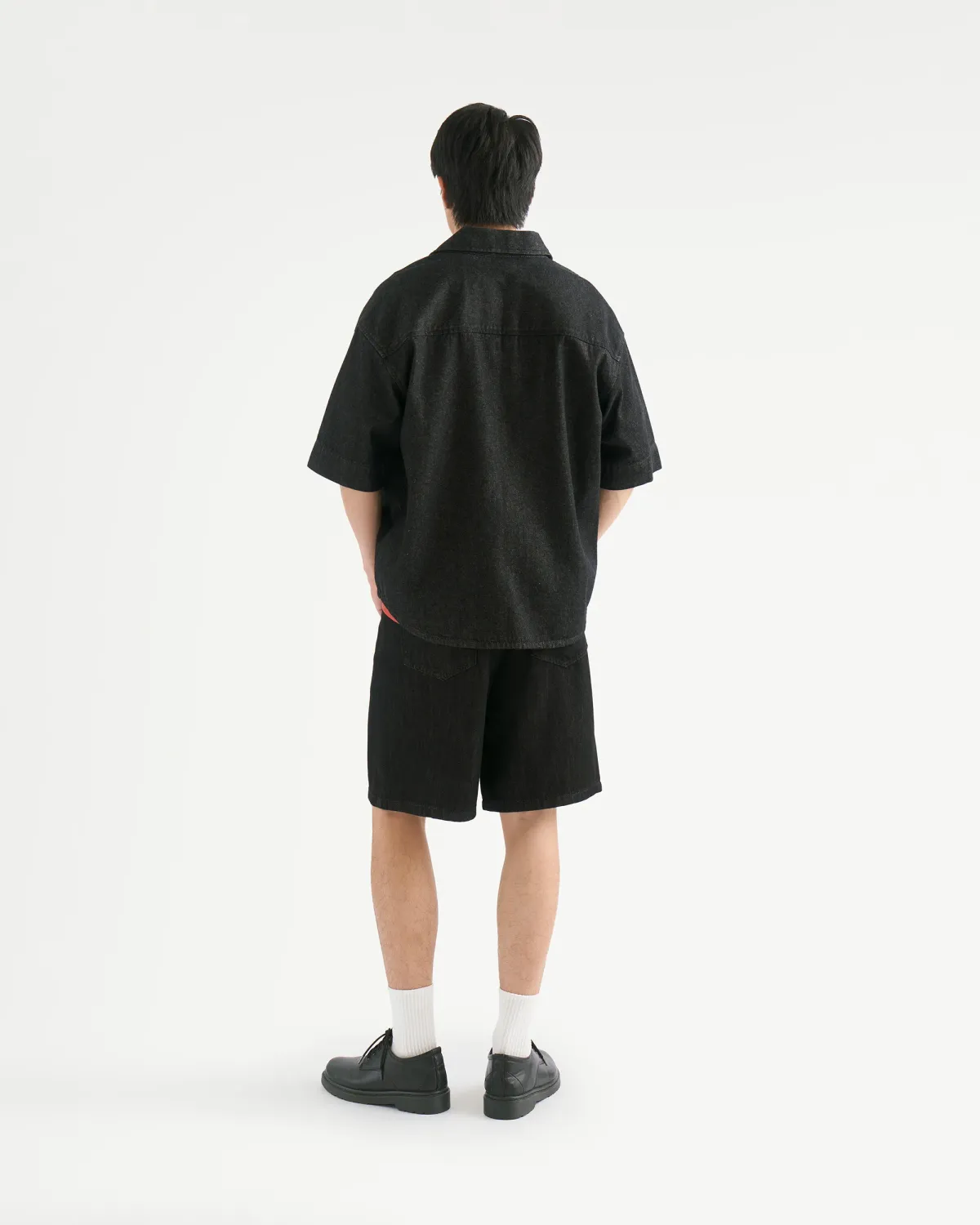 Áo Sơ Mi Nam Denim Tay Ngắn Form Oversize - ROUTINE 10F25DSH008