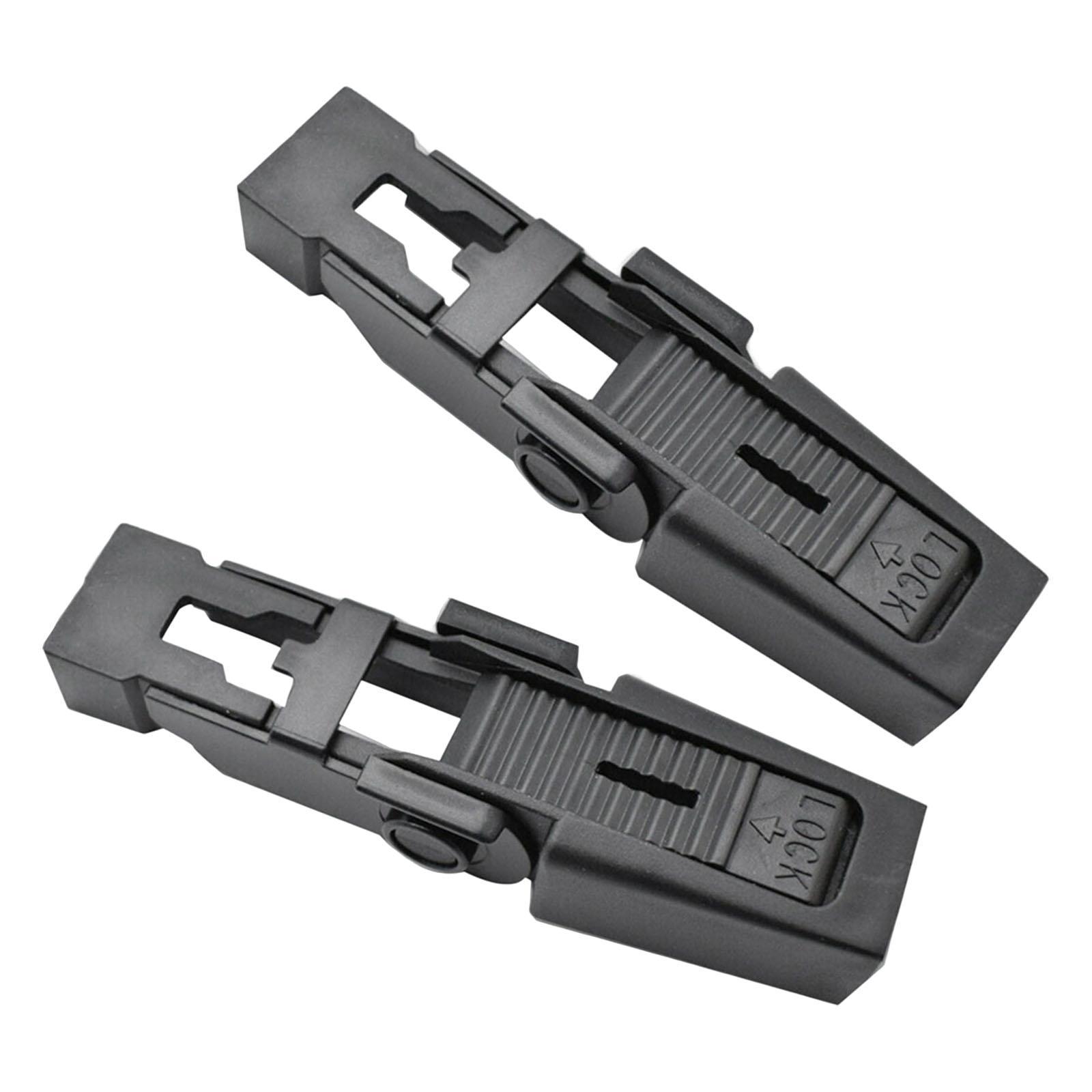 2Pcs Automotive Front Windshield Wiper Arm Retaining Clip/ Black for Discovery 2 L322 Replacement Durable/