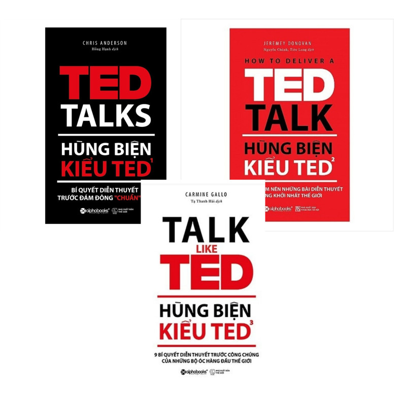 Combo Hùng Biện Kiểu Ted Talk (3 quyển)