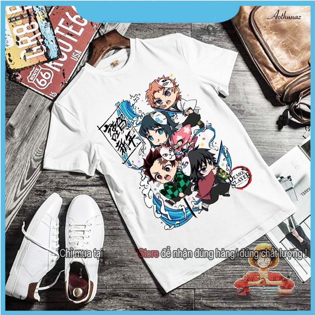 BST Áo Thun KIMETSU NO YAIBA Siêu Đẹp | Áo Phông DEMON SLAYER Tanjirou | Giyuu | Zenitsu | Nezuko Tshirt