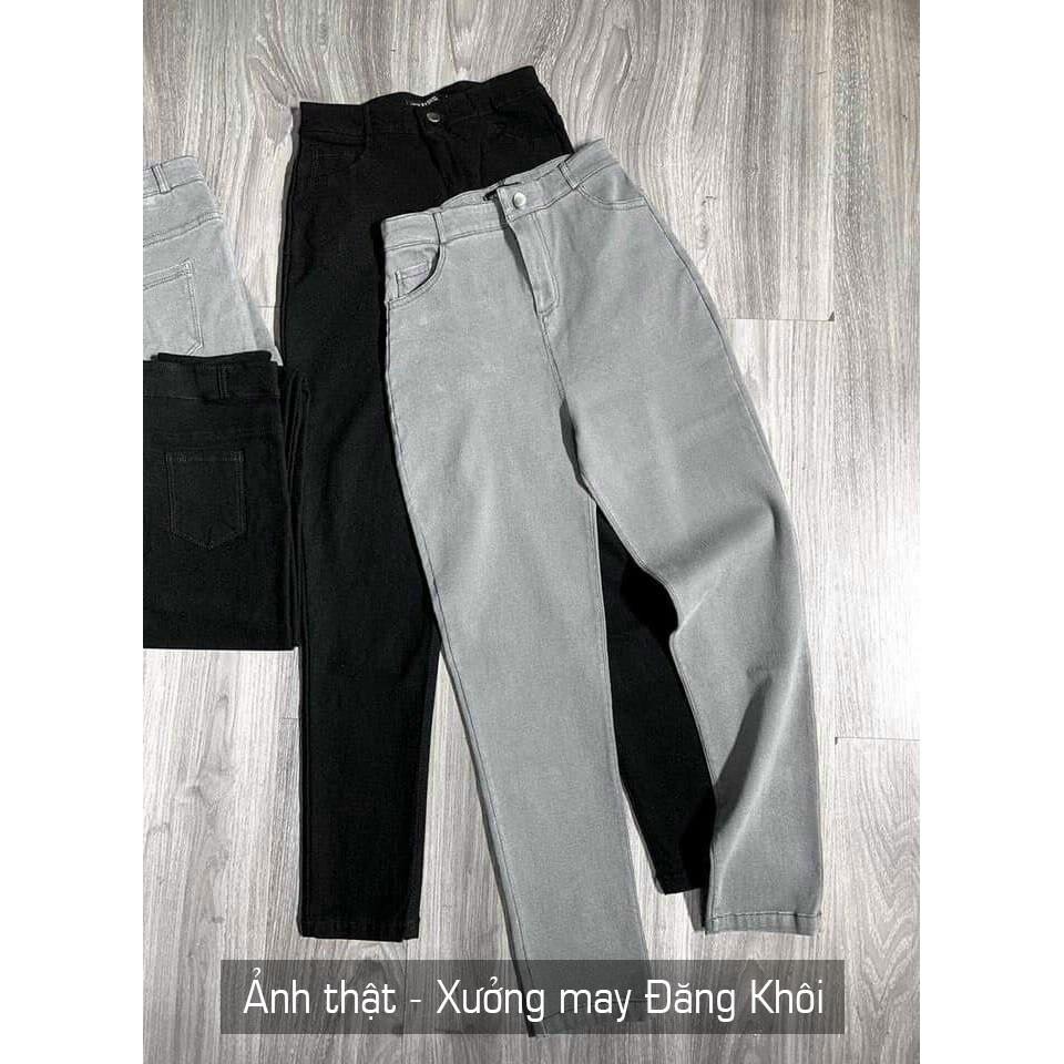 Quần Bò Giấy Nữ ️Freeship️ Quần Jean Skinny Dáng Ôm Co Giãn Màu Đen/Xám Ghi/Trắng J054