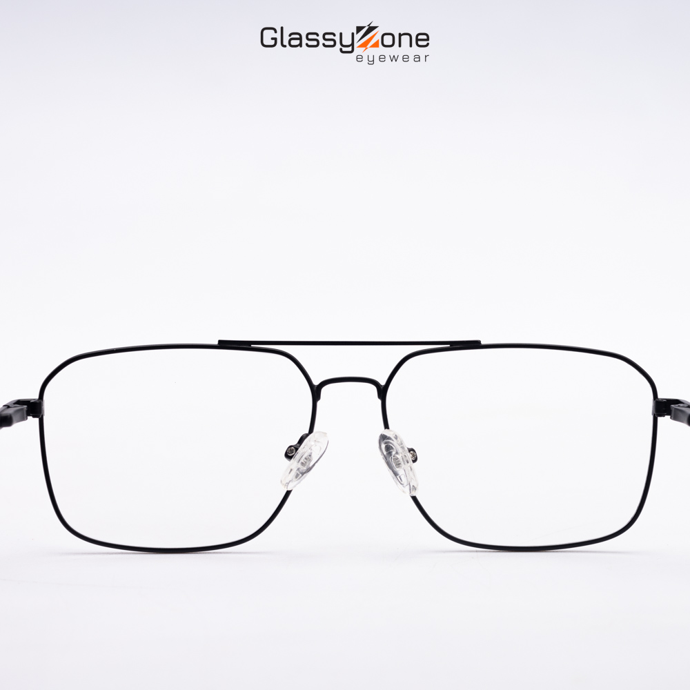 Gọng kính cận, Mắt kính giả cận kim loại Form phi công thời trang Nam Nữ Avery Pheros - GlassyZone