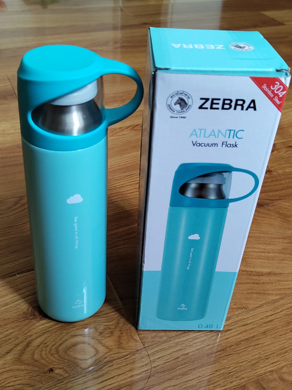 Bình Giữ Nhiệt Inox Lưỡng Tính Zebra Thái Lan Atlantic 480ml-112630