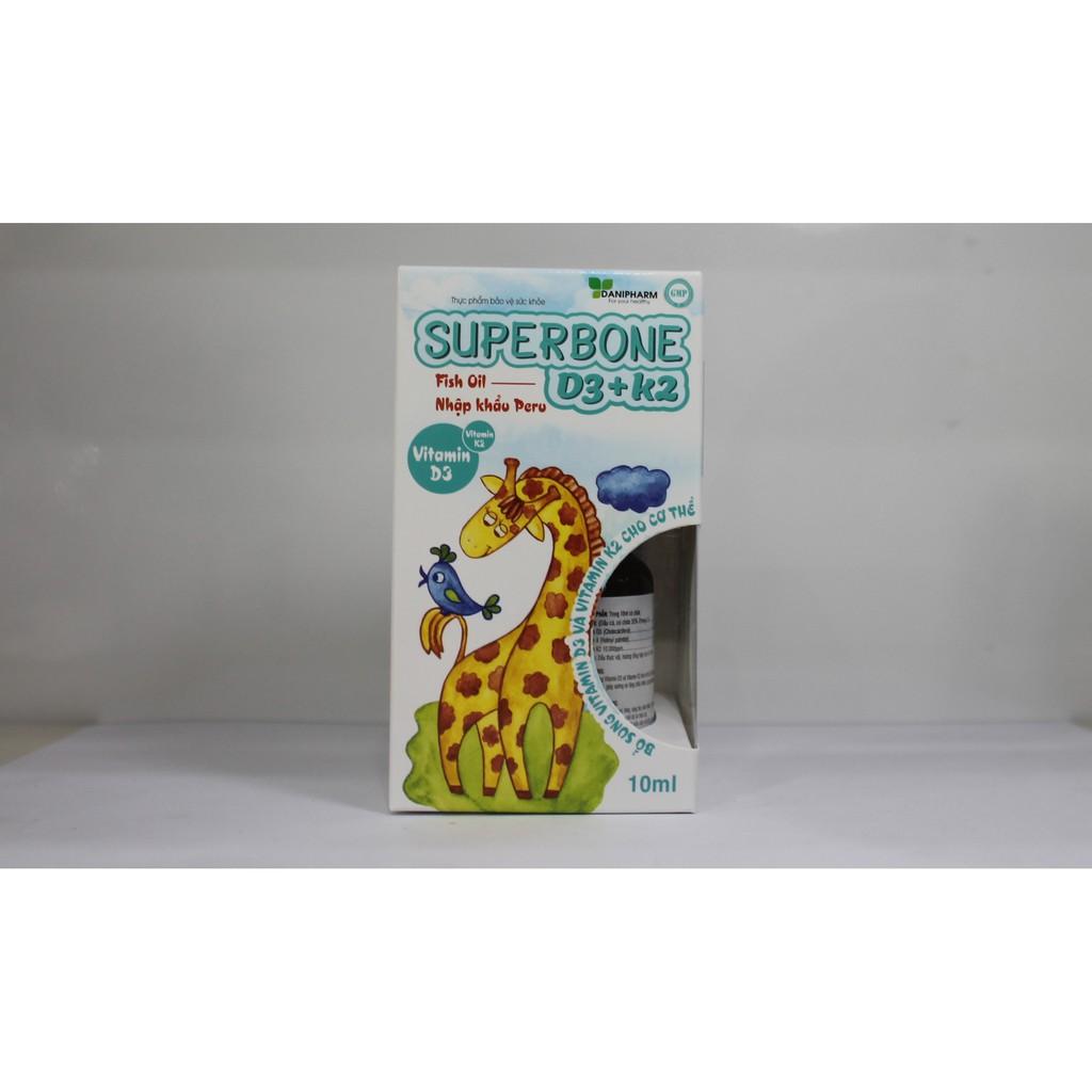 SUPERBONE D3+K2 - BỔ SUNG VITAMIN D3, K2 - TĂNG HẤP THỤ CANXI - GIẢM NGUY CƠ CÒI XƯƠNG