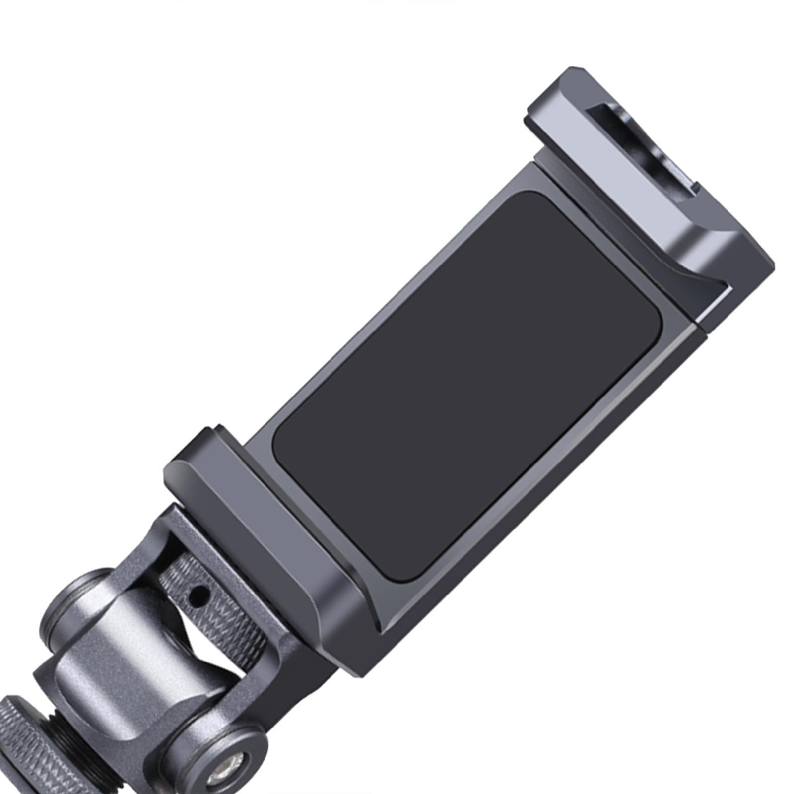 Phone Tripod Mount Holder Portable Phone clamp for Microphone Video Light