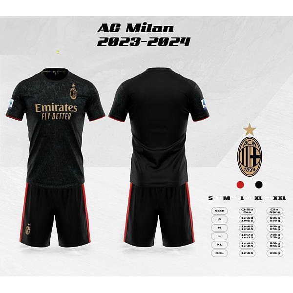 Bộ Quần Áo Bóng Đá Người Lớn – CLB.A.C MiLan - M