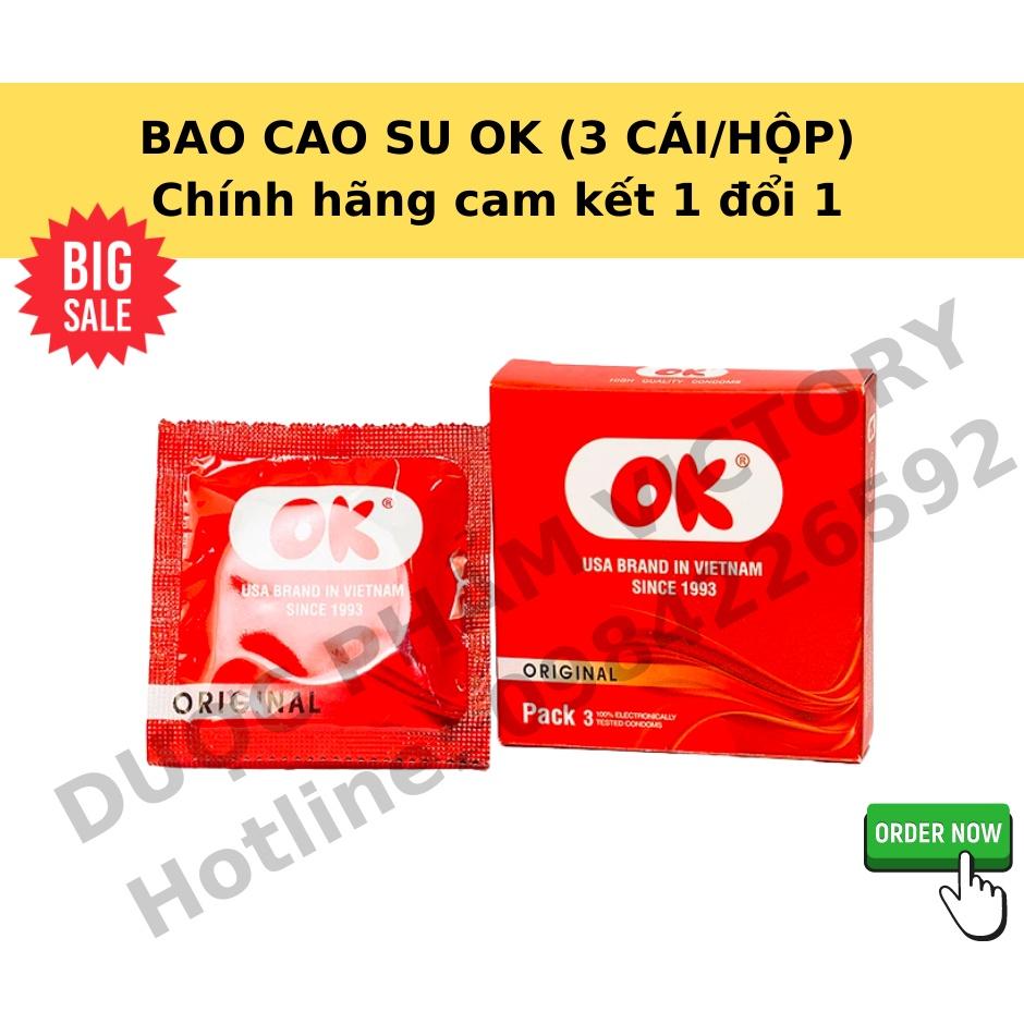 Bao Cao Su Ok OKHQ Hộp 3 Cái