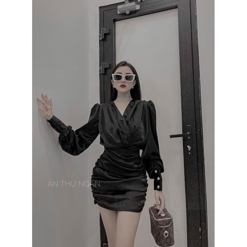 SET ÁO ĐẮP CHÉO + CHÂN VÁY PHI NHÚN