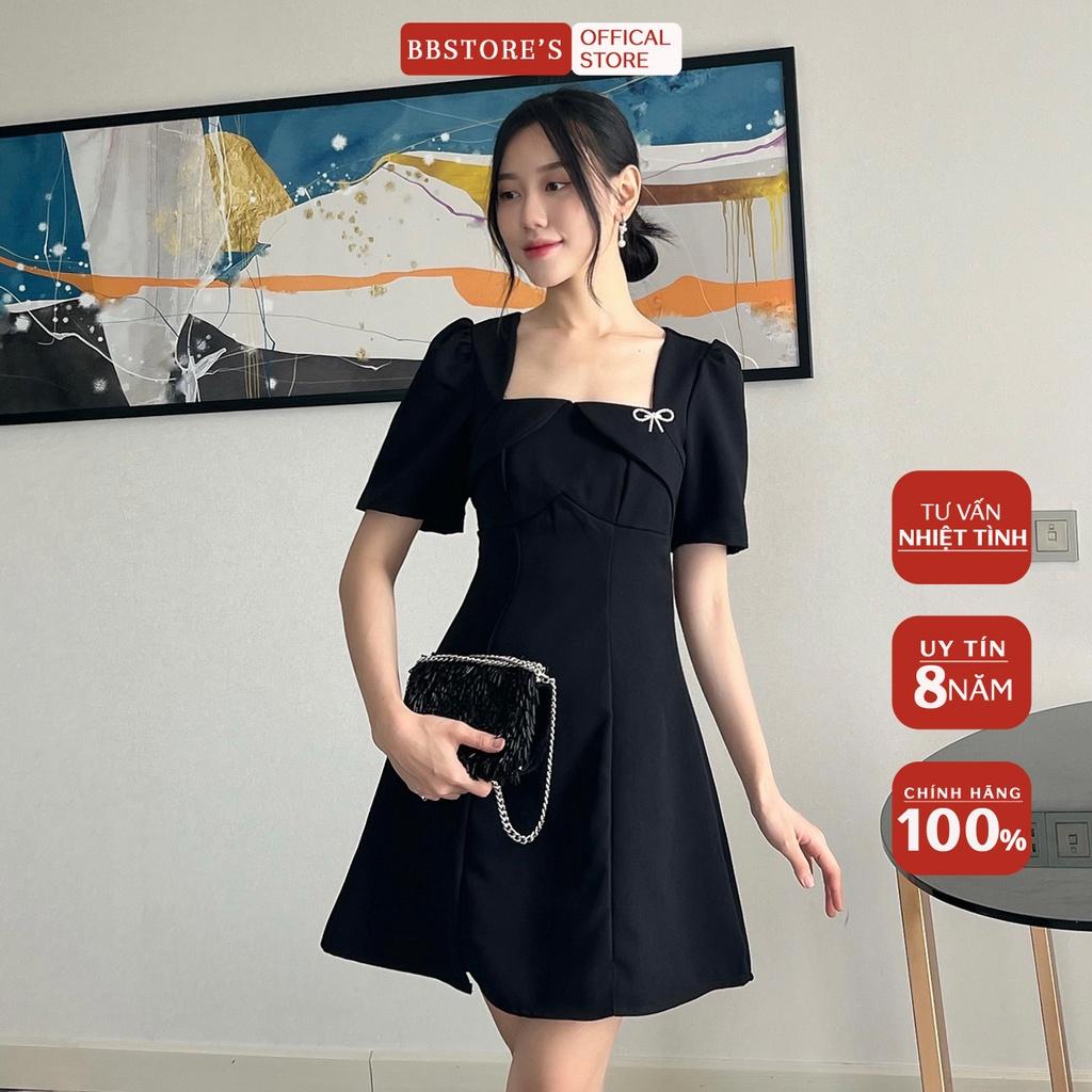 BBSTORE'S Đầm Xòe Ngắn Cổ Vuông Dự Tiệc Sang Trọng -D1300S