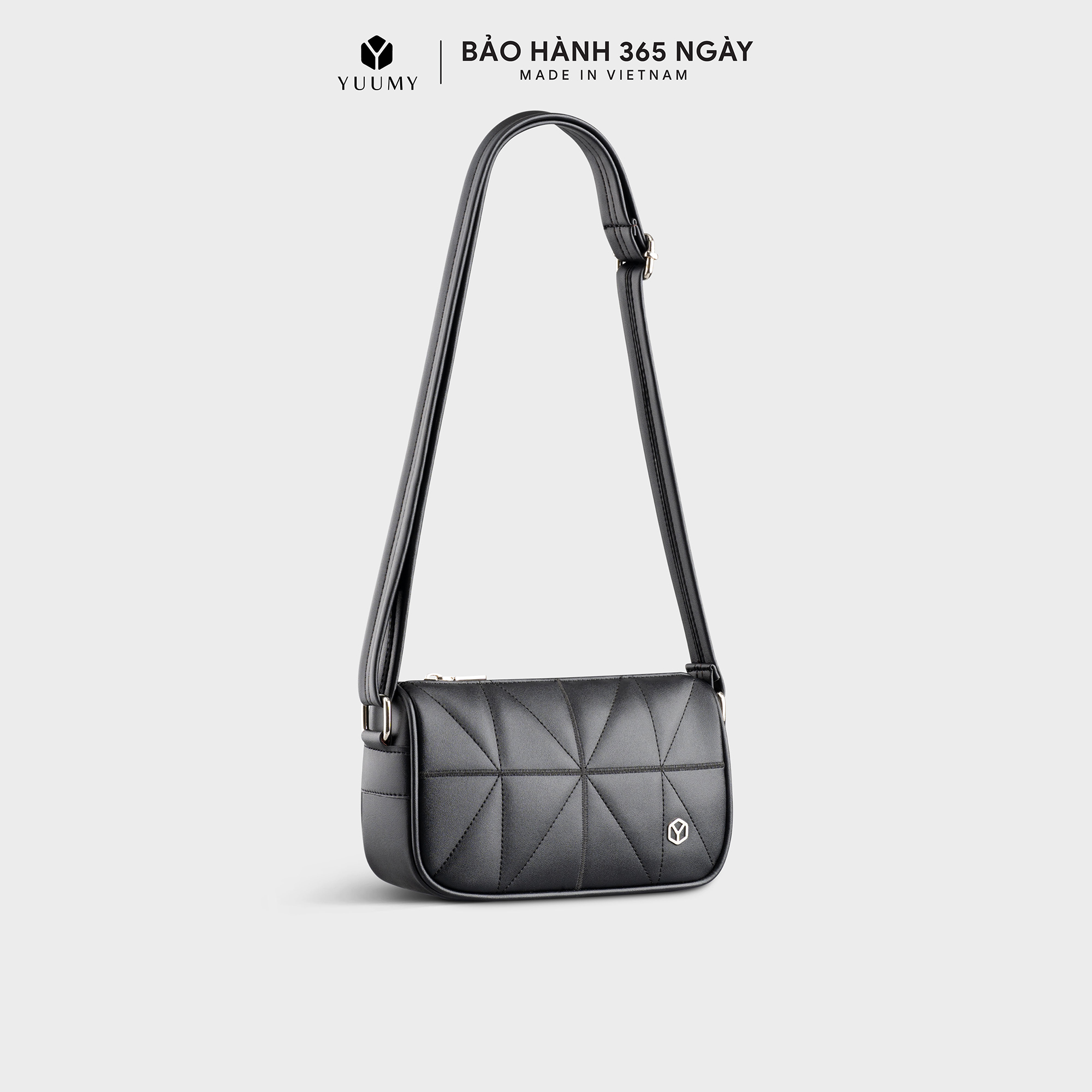 Túi Yuumy ( Thời trang nữ chần chỉ trang trí size 21 - Túi đeo chéo da Seasand YN207 )