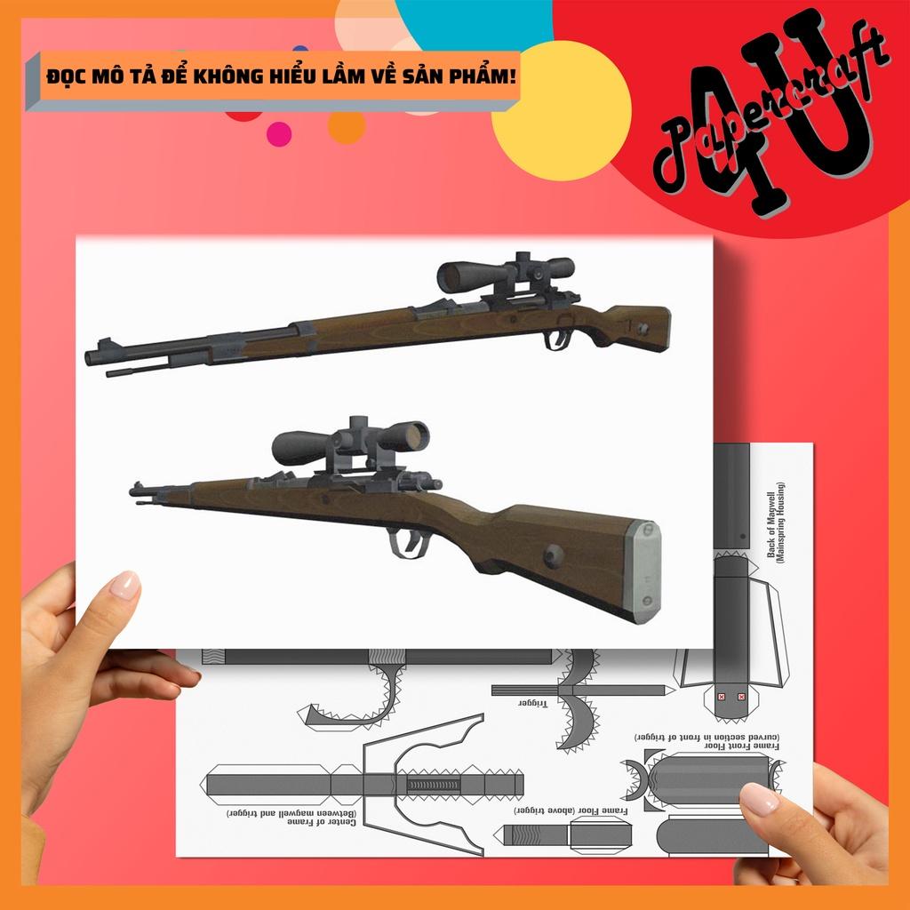 Mô hình giấy mô hình lắp ráp PUBG - K98 tỉ lệ 1:1