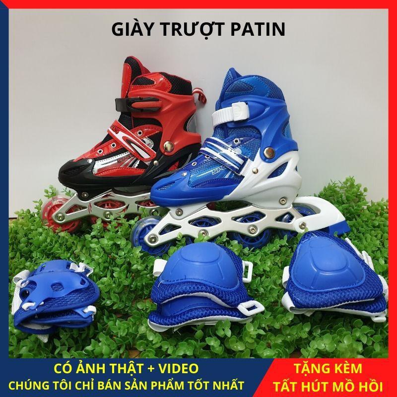 Giầy trượt Patin dành cho trẻ em phát sáng và người lớn có thể điều chỉnh to nhỏ Giày patin