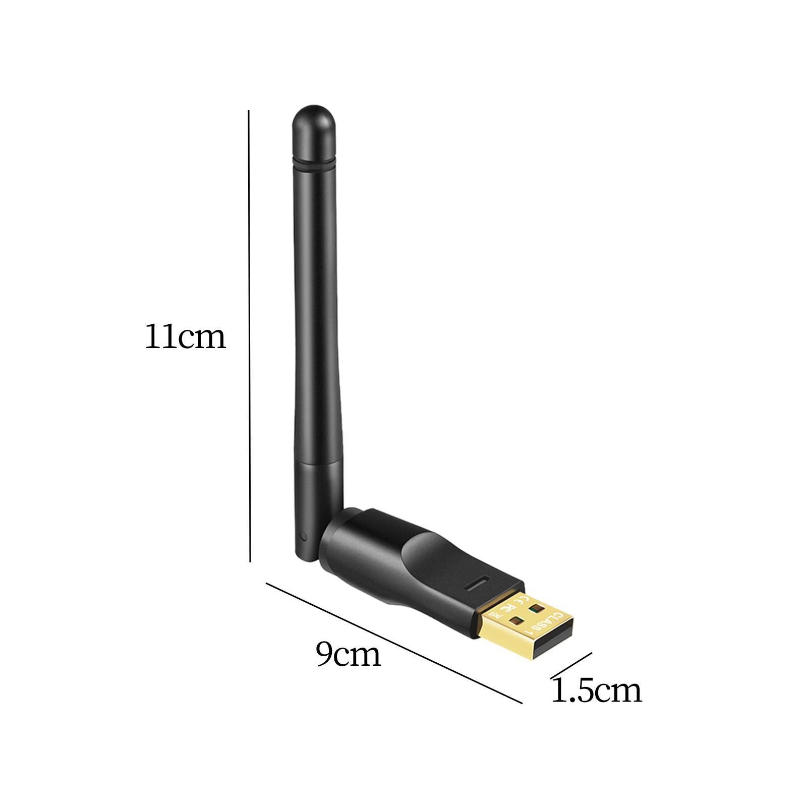 V5.1 USB Adapter Adapter 3Mbps Transmission Rate Low Power Consumption Audio Adapter for Windows 7/8.1/10/11 PC Mouse