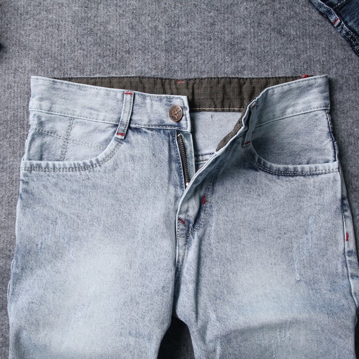 Quần short jean nam xanh bạc Q414 Muidoi