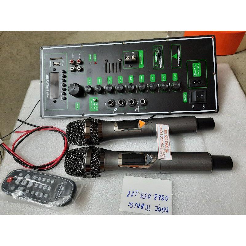 Trọn Bộ Mạch Loa Kéo Bass 30- 40 - Kèm Mic UHF Điều chỉnh tần số