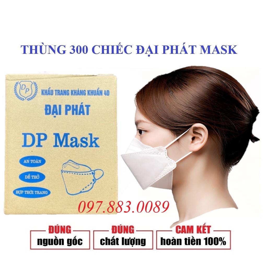 Thùng 300 Khẩu Trang Y Tế, Khẩu Trang Kháng Khuẩn Đại Phát Hàn Quốc 4D KF 94