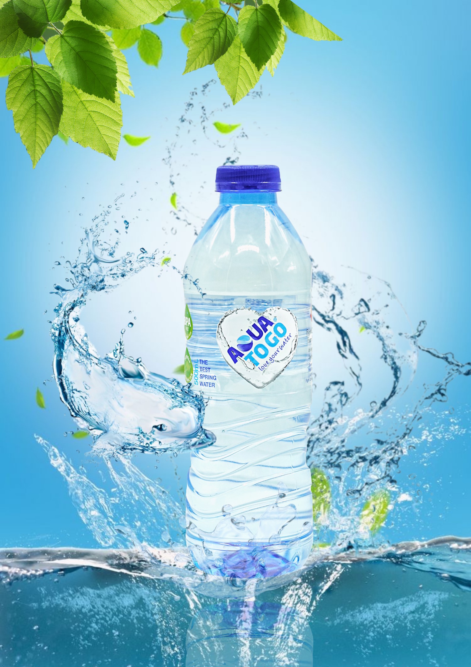 Lốc 20 chai Nước khoáng thiên nhiên đóng chai Aqua ToGo