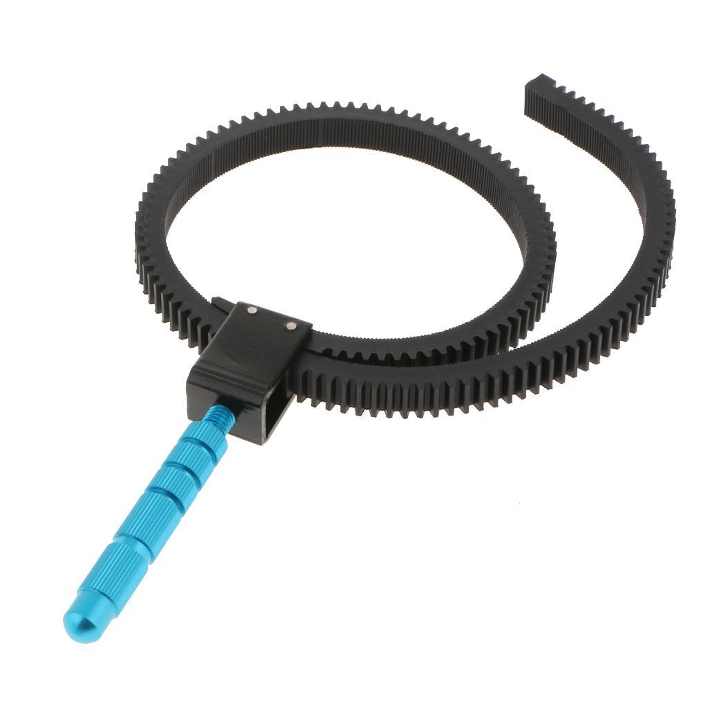 Adjustable Lens Follow Focus Gear Ring w/ Handle for DSLR Camera Camcorder