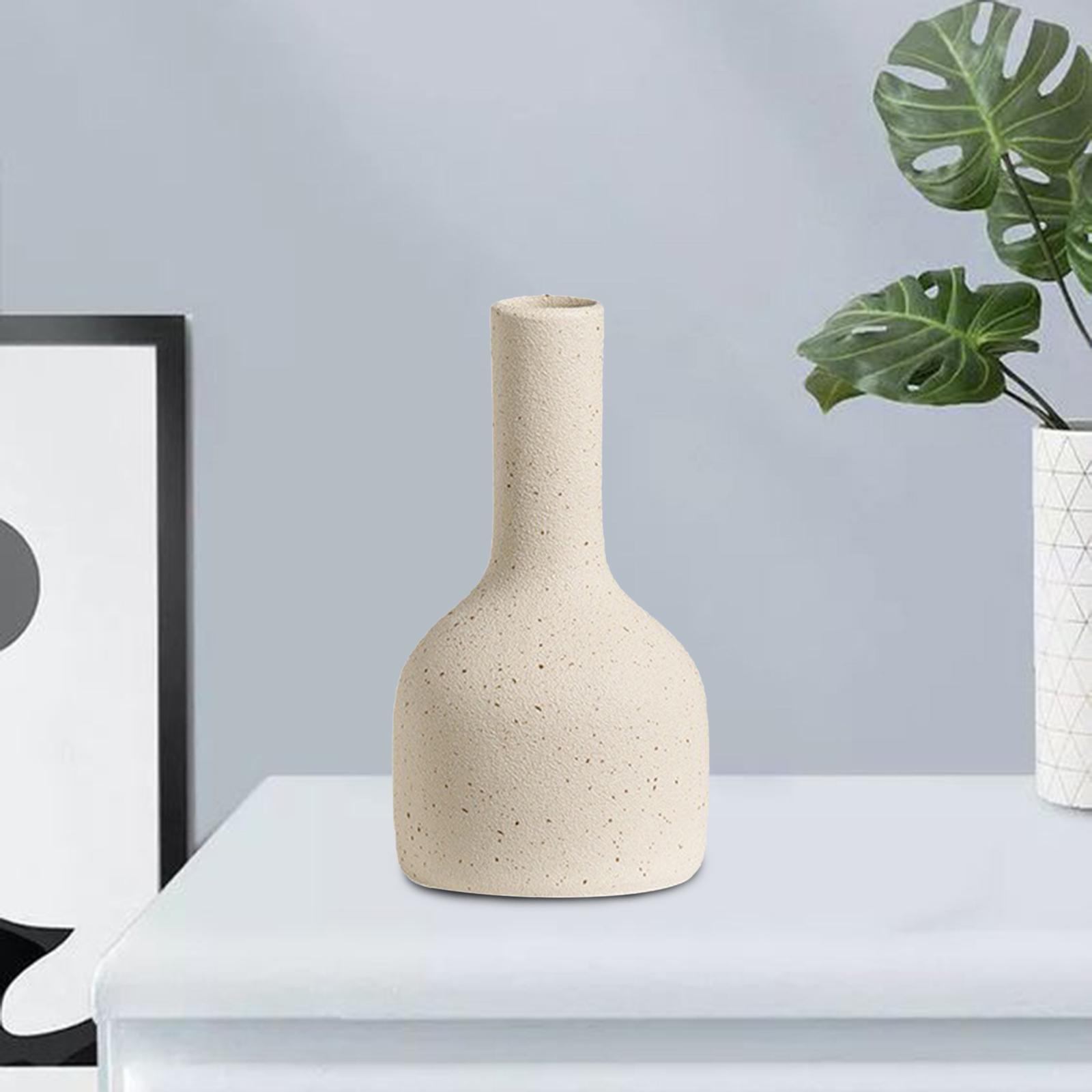 Nordic Ceramic Vase Dried Flower Vase Art Crafts Office Garden Ornaments