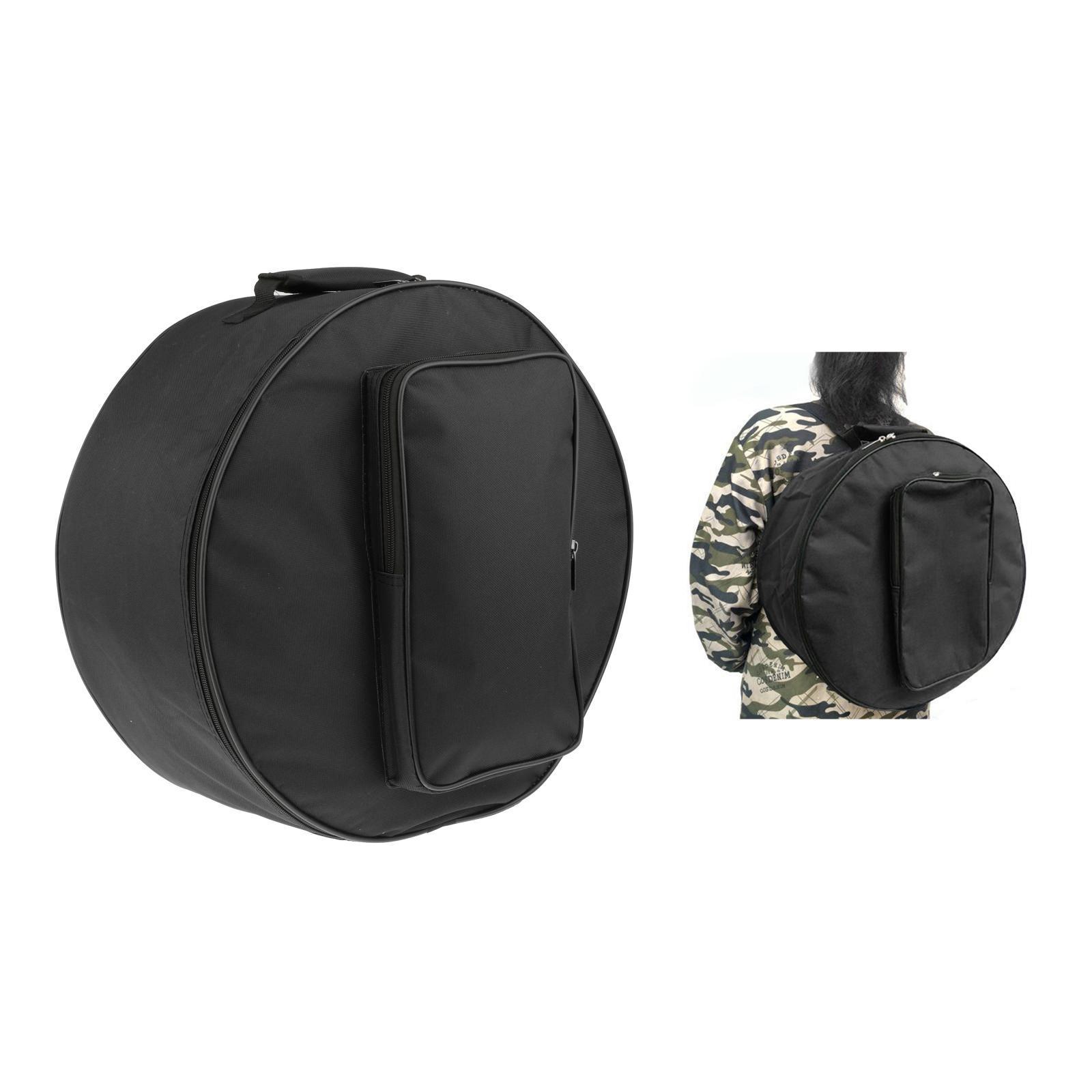 2X Black Oxford Cloth Snare Drum Bag Backpack Case Cover Instrument Parts