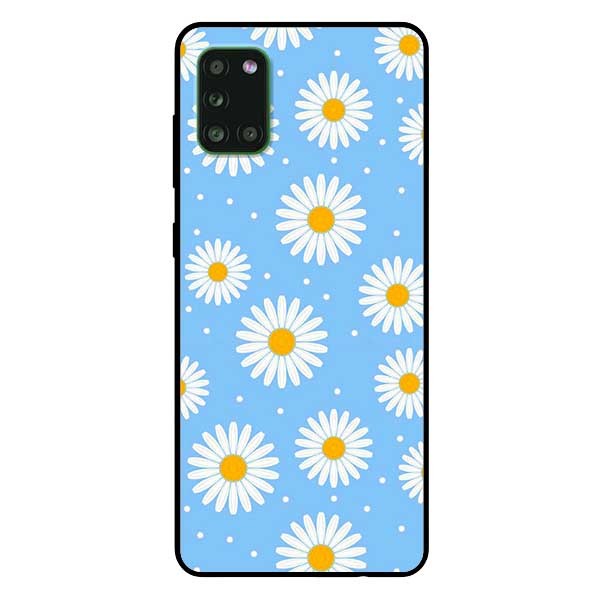Ốp lưng dành cho Samsung A31 mẫu Cúc Nền Xanh
