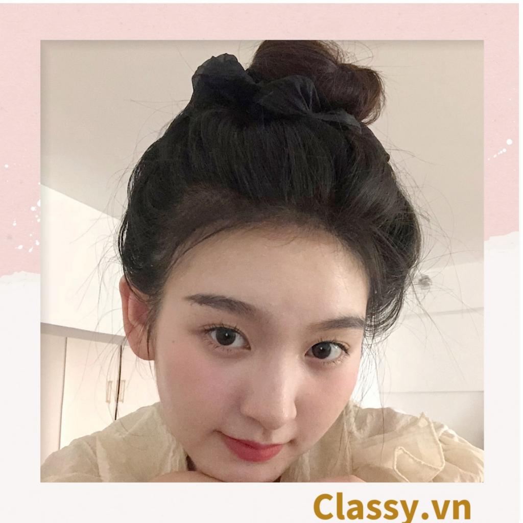 Dây cột tóc Classy, Scrunchies vải voan mềm mịn, màu sắc tông pastel trang nhã PK1505