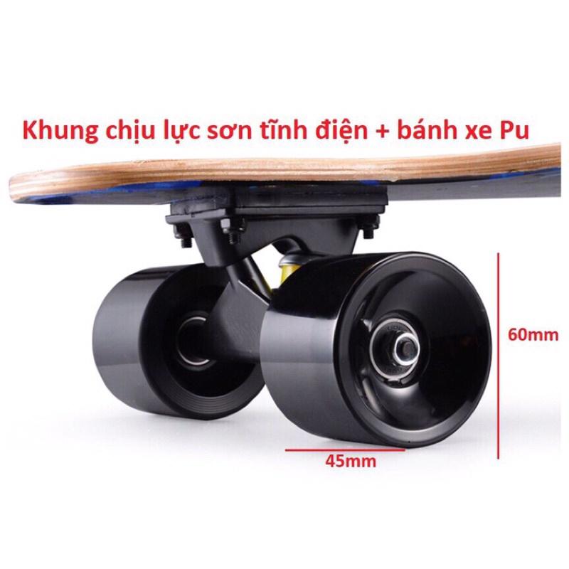 Ván Trượt Dài Thể Thao Mặt Nhám Cỡ Lớn 80cm LongBoard Hiện Đại