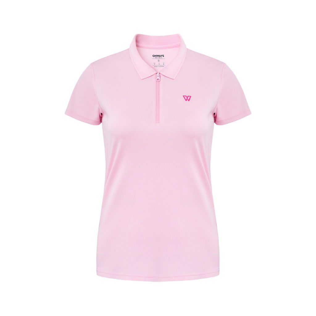 ÁO THỂ THAO THỜI TRANG ONWAYS NỮ COFFEE ZIP POLO WOMEN