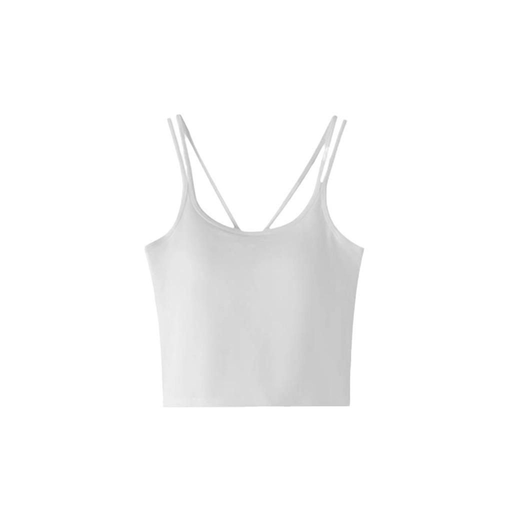 Áo Bra 4 DÂY LƯNG CHỮ V, cổ chữ U, áo croptop đi chơi, chất liệu thun cogiãn, không gọng, đệm mút có thể tháo dời Nữ Women Dáng Ngắn