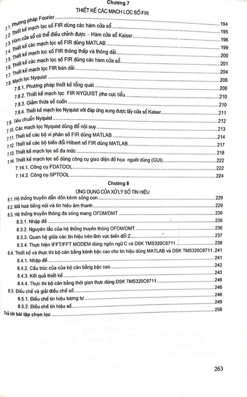 Xử Lý Số Tín Hiệu Tập 2 - Phương Pháp Truyền Thống Kết Hợp Với Phần Mềm Matlab