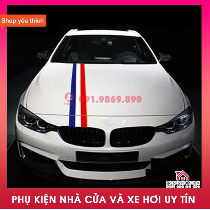 Freeship PK ô tô | decal dán xe thể thao phong cách BMW M sport, cờ ý, đức, pháp, loại cao cấp độ bền cao - Đức *1m