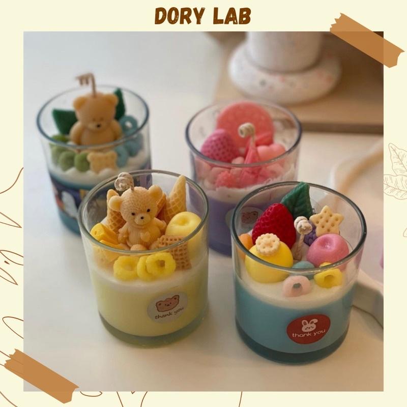 Nến Thơm Handmade Ly Tròn Topping Theo Yêu Cầu - Dory Lab