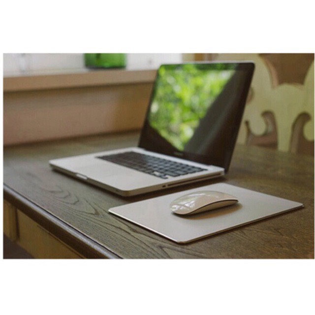 Miếng Lót Chuột, Bàn Di Chuột Nguyên Khối Aluminum 220x180mm ( Mouse pad ), Siêu Bền - HÀNG CHĨNH HÃNG