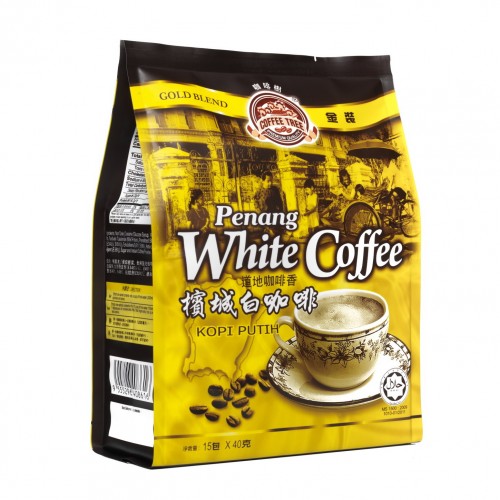 Cà phê hòa tan 3in1 Penang White Coffee Malaysia, bịch 15 gói x 40g/gói