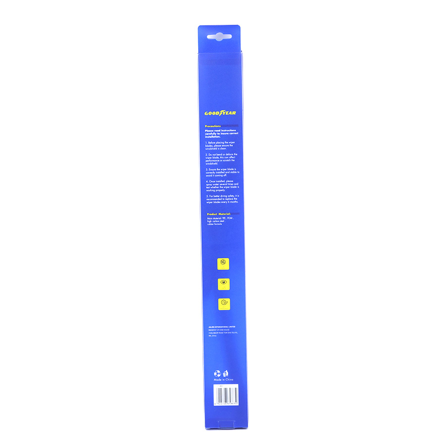 Gạt Mưa Không Xương GOODYEAR GY-5863 (16 Inch/400 mm) Chân Cài Đa Năng Lắp Được Nhiều Dòng Xe Đặc Biệt - Nhập Khẩu Chính Hãng