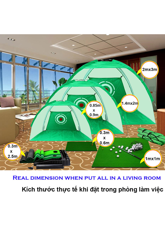 Lều chắn bóng tập GOLF tại nhà