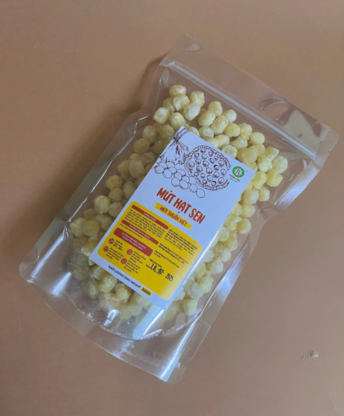 MỨT HẠT SEN THÀNH LONG GÓI 200G / 500G