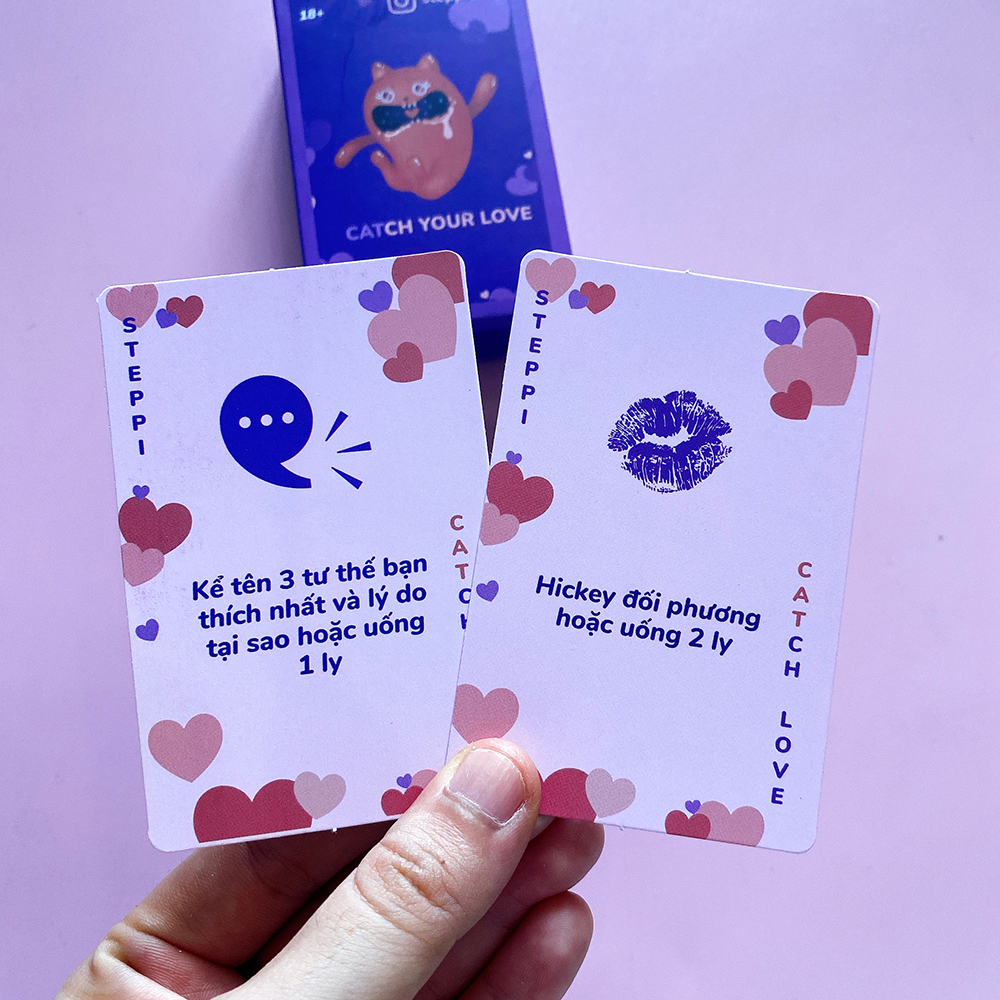 Bộ Bài Catch Your Love Dành Cho Cặp Đôi Hẹn Hò Đi Chơi Drinking Game 60 Lá Giúp Gắn Kết Tình Cảm Đôi Lứa