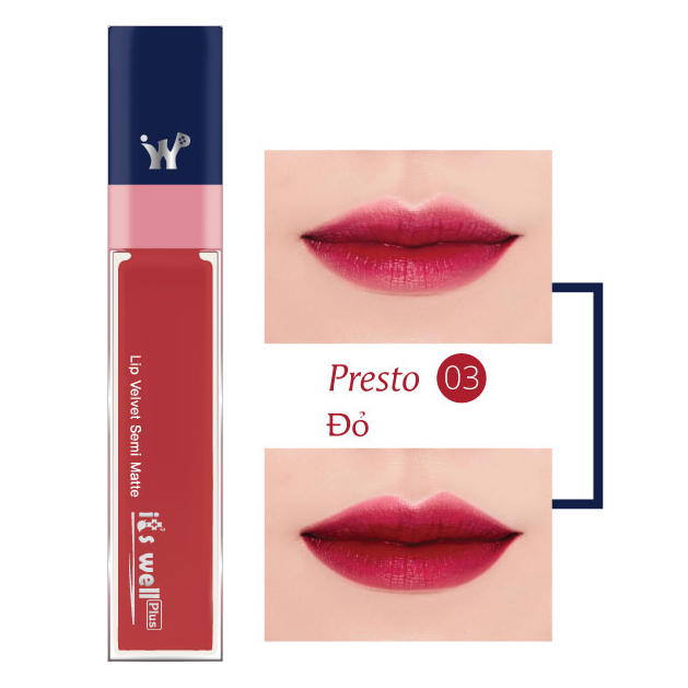 Son Kem Lì it's Well plus Lip Velvet Semi Matte (8g) - LIP-V3 Presto