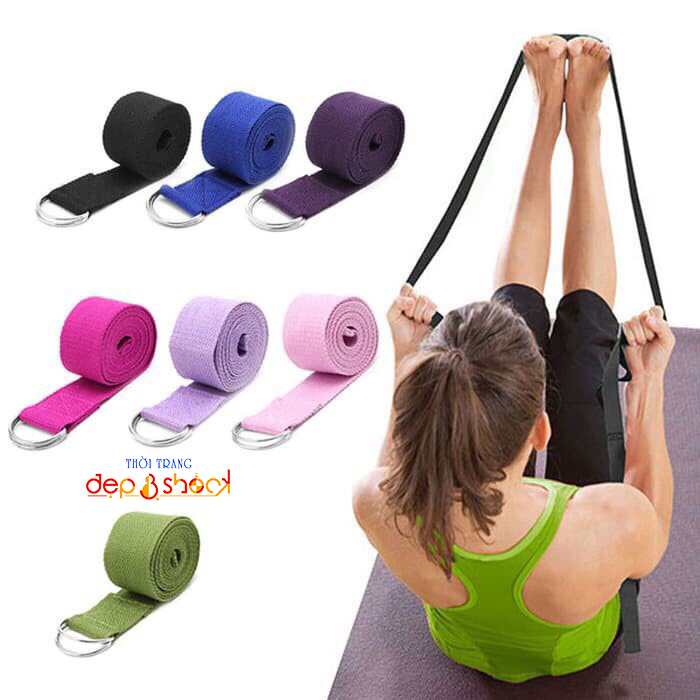 Dây Đai Hỗ Trợ Tập Yoga Sợi Cotton 2m5