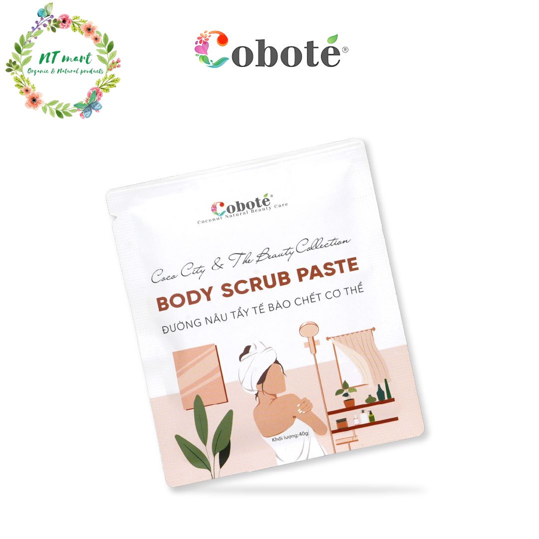 COBOTÉ - Tẩy tế bào chết cơ thể - đường nâu | Body Scrub Paste