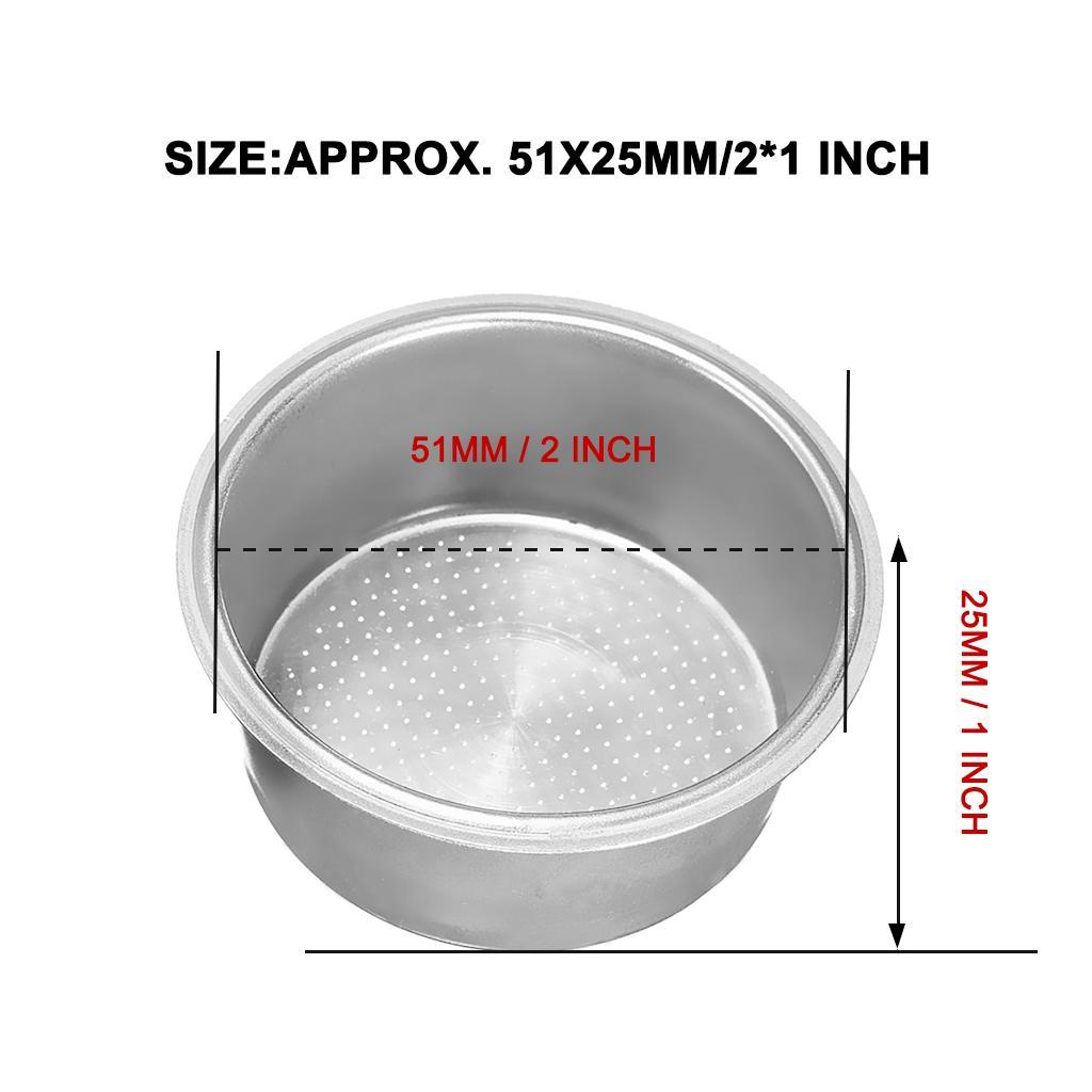 2x Coffee Espresso Maker Machine Filter Basket for Krups Breville , Delonghi
