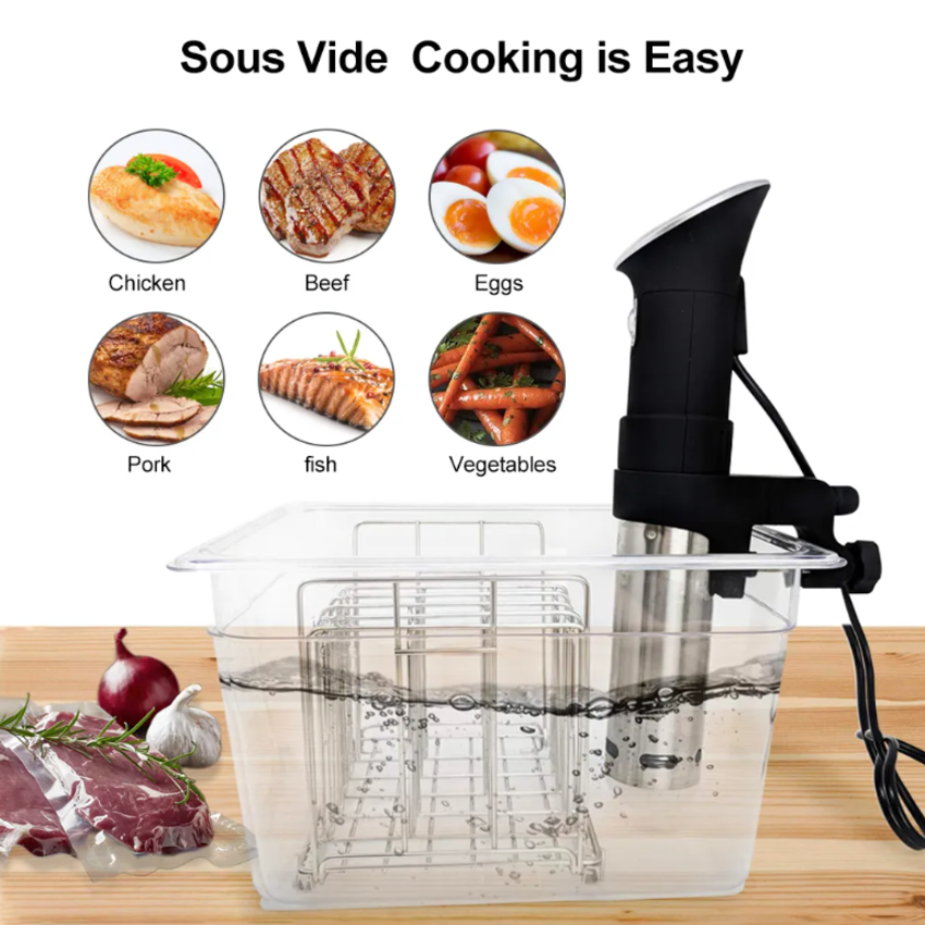 Máy nấu chậm Sous Vide BioloMix SV-1910, kết nối điện thoại, công suất 1500W, tiêu chuẩn chống nước IPX7 - Hàng chính hãng, bảo hành 24 tháng