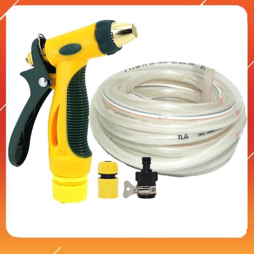 Bộ dây vòi xịt nước rửa xe,tưới cây tăng áp 3 lần 3-5m 206317