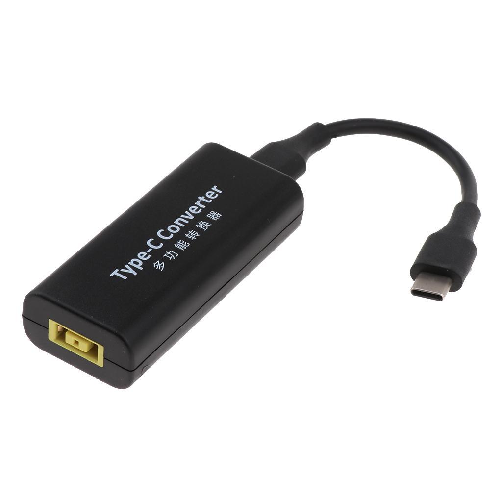 2pcs DC Charger Converter USB C Male to Square USB Female Adapter for