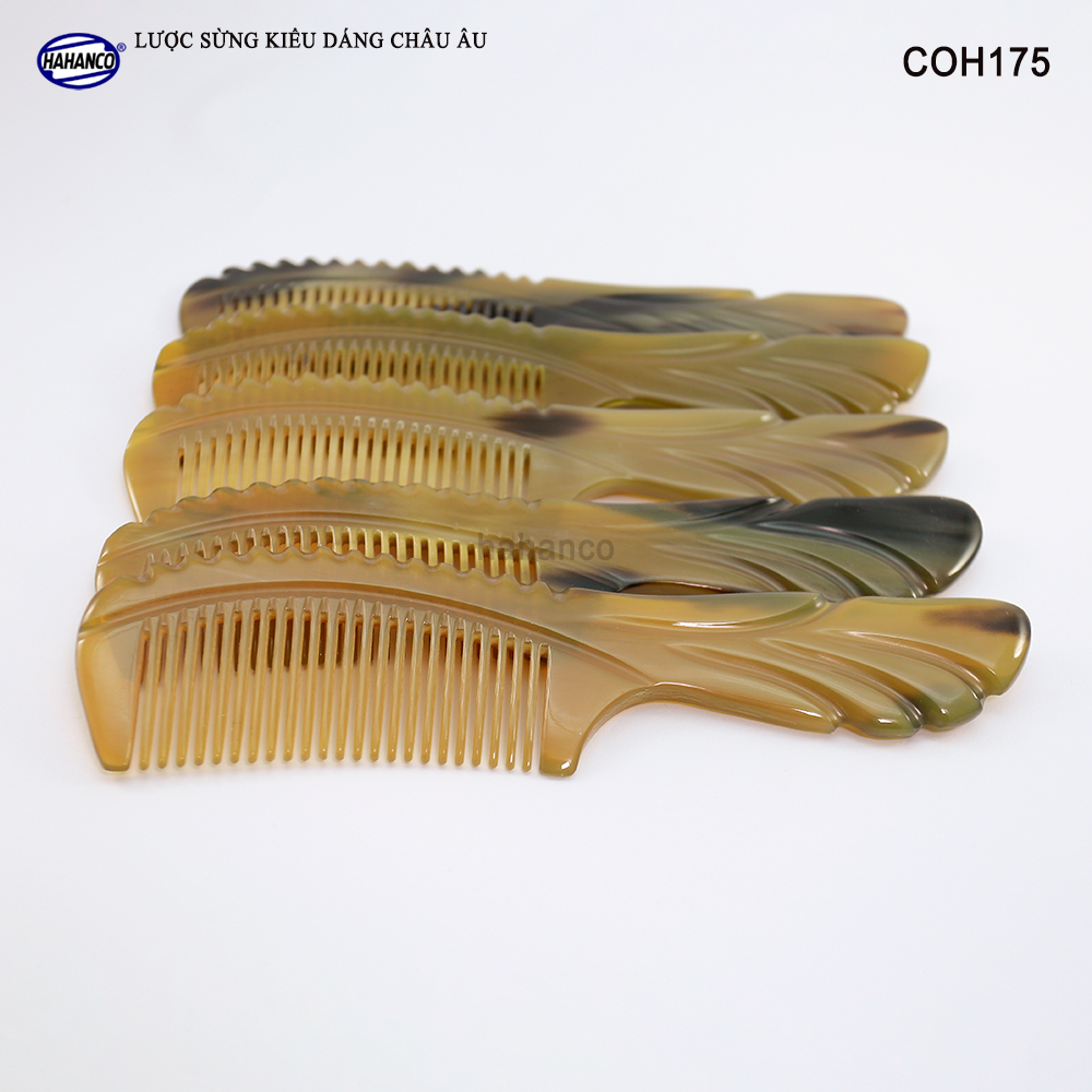 Lược sừng kiểu dáng Châu Âu sang trọng (Size: XL - 20cm) COH175 - Lược sừng xuất Nhật - Chăm sóc tóc