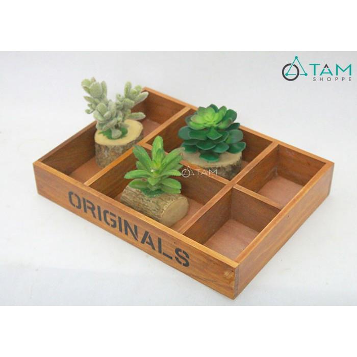 Chậu sen đá giả để bàn chậu gốc cây số 90