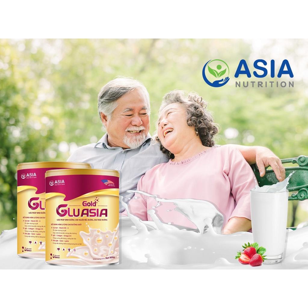 Sữa tiểu đường Glu Asia Gold cao cấp ASIA NUTRITION 400g tác dụng cung cấp dinh dưỡng, năng lượng cho người tiểu đường