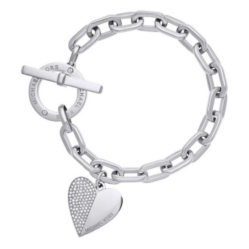 Vòng tay hợp kim mặt hình trái tim thiết kế đơn giản